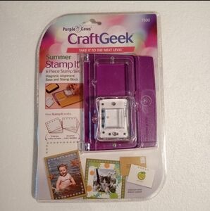 New Sealed 2011 Retired Craft Purple Stamp It Kit Works With All Other Kits